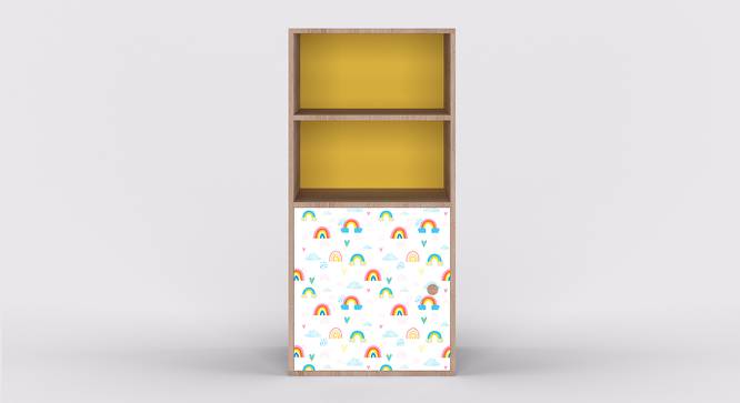 Easy Peasy Storage (Oak, Matte Finish) by Urban Ladder - Front View Design 1 - 356650