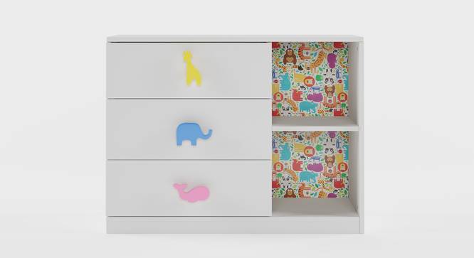 Petting Zoo Chest of Drawers (White, Matte Finish) by Urban Ladder - Front View Design 1 - 356713