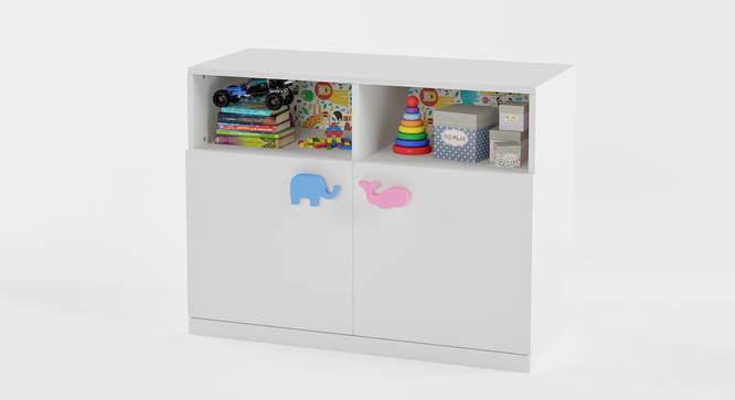 Petting Zoo Storage Cabinet (White, Matte Finish) by Urban Ladder - Cross View Design 1 - 356717