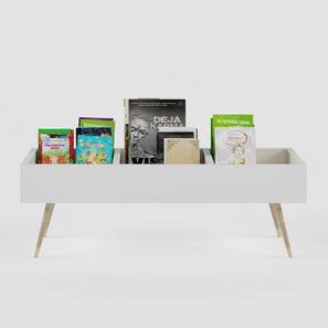 Engineered Wood Kids Bookshelf in White Colour