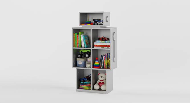 Wall-E Storage (Matte Finish, Silver Grey) by Urban Ladder - Front View Design 1 - 356767