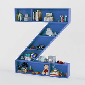 Kids Bookshelves Design Zootopia Engineered Wood Kids Bookshelf in Electric Blue Colour