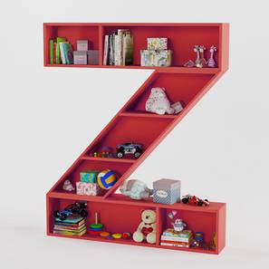 Kids Bookshelves Design Zootopia Engineered Wood Kids Bookshelf in Red Colour