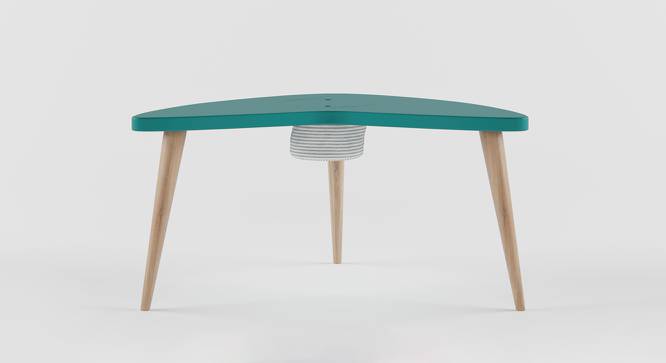 Boomerang Table Storage - Caribe (Teal, Matte Finish) by Urban Ladder - Front View Design 1 - 356807