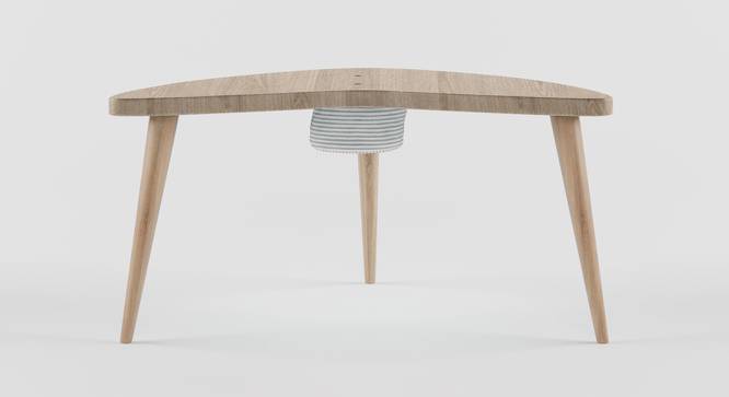 Boomerang Table Storage - Oak (Oak, Matte Finish) by Urban Ladder - Front View Design 1 - 356813