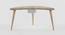 Boomerang Table Storage - Oak (Oak, Matte Finish) by Urban Ladder - Front View Design 1 - 356813