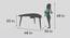 Boomerang Table Storage - Oak (Oak, Matte Finish) by Urban Ladder - Design 1 Dimension - 356815