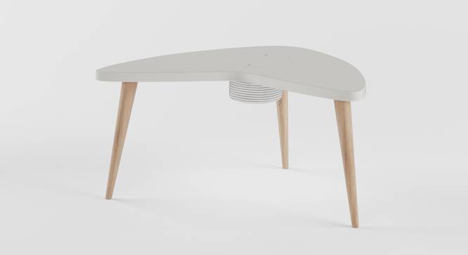 Boomerang Table Storage - White (White, Matte Finish) by Urban Ladder - Front View Design 1 - 356818