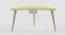 Boomerang Table Storage - Yellow (Yellow, Matte Finish) by Urban Ladder - Front View Design 1 - 356822