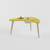 Boomerang table storage yellow lp