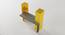 Color Block Study Table (Yellow, Matte Finish) by Urban Ladder - Design 1 Side View - 356844