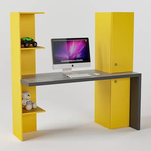 Kids Study Table Design Color Free Standing Kids Table in Yellow Colour