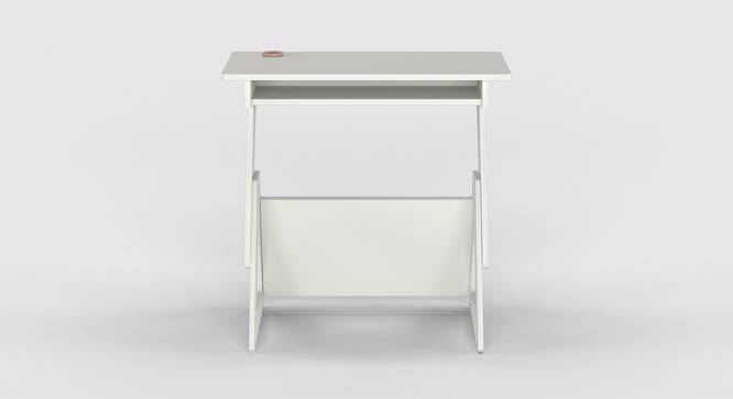 Height Adjustable Growing Up Table - White-Kids (White, Matte Finish) by Urban Ladder - Front View Design 1 - 356878