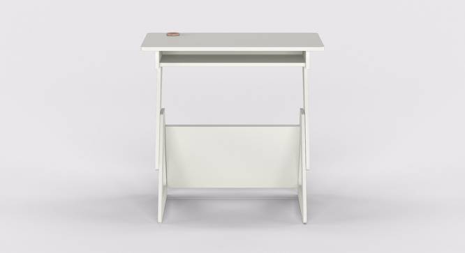 Height Adjustable Growing Up Table - White-Kids (White, Matte Finish) by Urban Ladder - Front View Design 1 - 356878