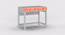 Topolino Study Table - Silver Grey (Matte Finish, Silver Grey) by Urban Ladder - Cross View Design 1 - 356900