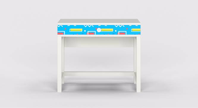Topolino Study Table - White (White, Matte Finish) by Urban Ladder - Front View Design 1 - 356906