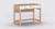 Topolino study table white and oak 1
