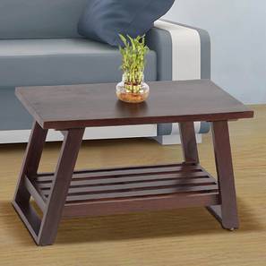 Collections New In Raigad Design Alison Rectangular Solid Wood Coffee Table in Walnut Finish