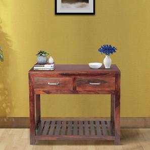 Console Tables Design Allen Solid Wood Console Table in Walnut Finish