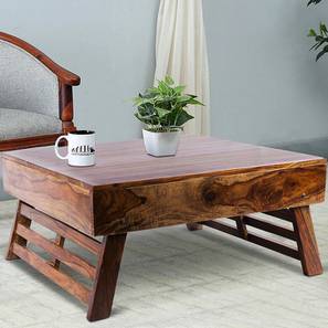 Coffee Table Design Bradford Square Solid Wood Coffee Table in Teak Finish