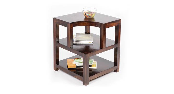 Aural Bedside Table - Walnut Finish (Walnut Finish) by Urban Ladder - Cross View Design 1 - 357017