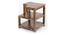 Aural Bedside Table - Teak Finish (Teak Finish) by Urban Ladder - Design 1 Side View - 357055