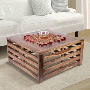 Tables In Ludhiana Design Montreal Square Solid Wood Coffee Table in Teak Finish