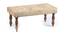Bestone Bench - Ivory Sparkle Velvet (Teak Finish, Ivory Sparkle Velvet) by Urban Ladder - Cross View Design 1 - 357114