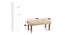 Bestone Bench - Ivory Sparkle Velvet (Teak Finish, Ivory Sparkle Velvet) by Urban Ladder - Design 1 Dimension - 357184
