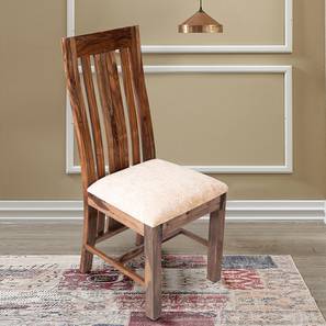 Wooden Chair Design Columbus Solid Wood Dining Chair set of 1 in Teak Finish