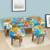 Cairo bench set with 2 stool multicolour patch kantha lp