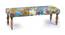 Cairo Bench Set With 2 Stool - Multicolour Patch Kantha (Teak Finish, Multicolour Patch Kantha) by Urban Ladder - Rear View Design 1 - 357334