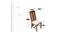 Columbus Dining Chair (Teak Finish, Ivory Sparkle Velvet) by Urban Ladder - Design 1 Dimension - 357365