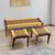 Hamilton bench and stool set purple and yellow lp
