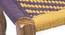 Hamilton Bench - Purple & Yellow (Teak Finish, Purple & Yellow) by Urban Ladder - Design 1 Close View - 357446
