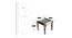Hamilton Bench & Stool Set - Black & White (Teak Finish, Black & White) by Urban Ladder - Image 1 Design 1 - 357467
