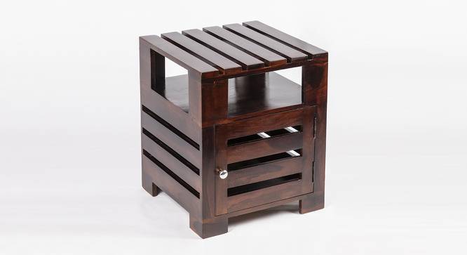 Harvey Side Table - Walnut Finish (Walnut Finish, Walnut Finish) by Urban Ladder - Cross View Design 1 - 357481