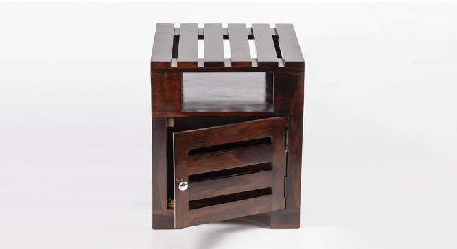Harvey Side Table - Walnut Finish (Walnut Finish, Walnut Finish) by Urban Ladder - Front View Design 1 - 357492