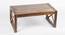 Hudson Coffee Table - Teak Finish- with turned legs (Teak Finish, Teak Finish) by Urban Ladder - Front View Design 1 - 357494