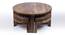 Nashville Coffee Table Set - Brown Sparkle Velvet (Teak Finish, Brown Sparkle Velvet) by Urban Ladder - Cross View Design 1 - 357639
