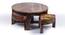 Nashville Coffee Table Set - Multicolour Patch Kantha (Teak Finish, Multicolour Patch Kantha) by Urban Ladder - Front View Design 1 - 357648