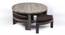 Nashville Coffee Table Set - Grey Velvet (Grey Velvet, Antique Grey Finish) by Urban Ladder - Front View Design 1 - 357655