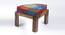 Nashville Coffee Table Set - Multicolour Patch Kantha (Teak Finish, Multicolour Patch Kantha) by Urban Ladder - Design 1 Side View - 357670