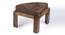 Nashville Coffee Table Set - Brown Sparkle Velvet (Teak Finish, Brown Sparkle Velvet) by Urban Ladder - Design 1 Side View - 357672