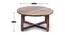 Nashville Coffee Table Set - Brown Sparkle Velvet (Teak Finish, Brown Sparkle Velvet) by Urban Ladder - Design 1 Dimension - 357692