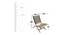 Natwest Lounge Chair - Black & White (Teak Finish, Black & White) by Urban Ladder - Design 1 Dimension - 357798