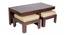 Ross Coffee Table Set - Jute Beige (Walnut Finish, Jute Beige) by Urban Ladder - Front View Design 1 - 357828