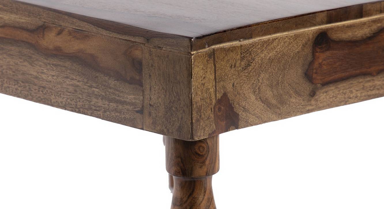 Sydney Square Solid Wood Coffee Table in Teak Finish Urban Ladder