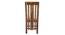 Romeo Dining Chair - Set of 2 (Teak Finish, Ivory Sparkle Velvet) by Urban Ladder - Design 1 Side View - 357856