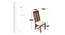 Romeo Dining Chair - Set of 2 (Teak Finish, Ivory Sparkle Velvet) by Urban Ladder - Design 1 Dimension - 357878
